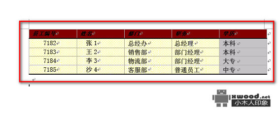 在Office Word中如何设置文本内容转换成表格